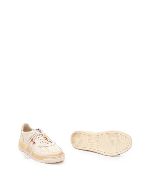 Autry Natural Medalist Leather Sneakers for men