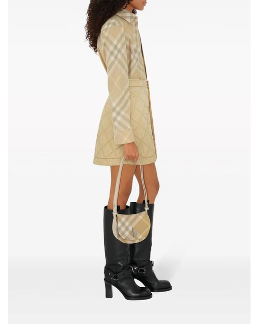 Burberry Natural Check Pattern Button-Down Shirt For