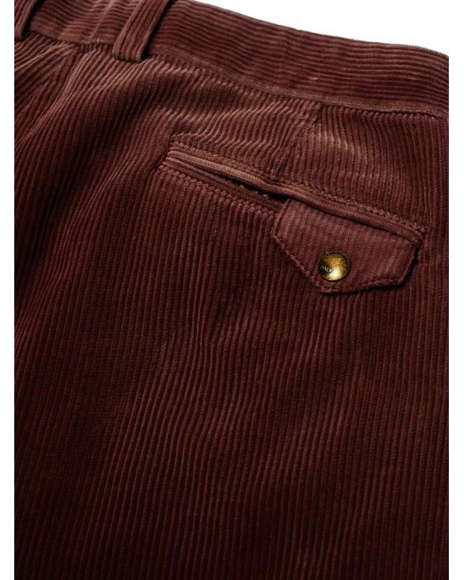 PALY Brown Corduroy Texture Trousers