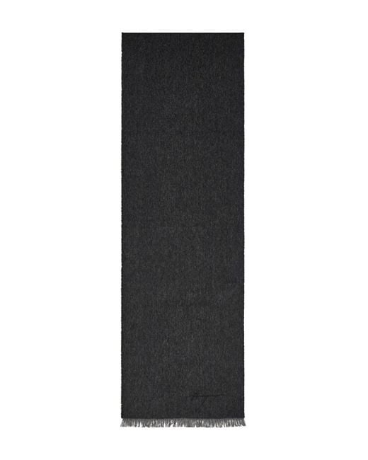 Ferragamo Black Chevron Scarf for men