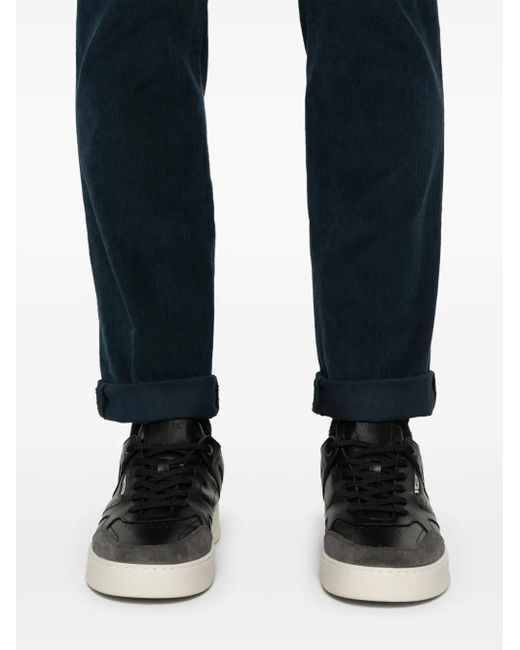 Dondup Blue Gaubert Corduroy Trousers for men