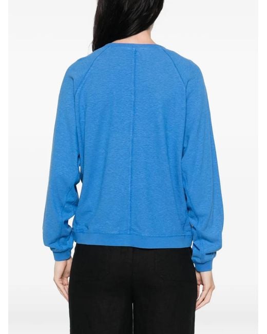 MAISON 123 Blue Louison Raglan-Sleeve Sweater