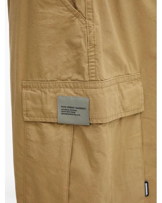 Neighborhood Natural Cargo-Pocket Cotton Shorts for men