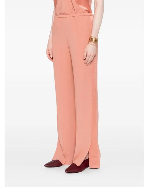 Forte Forte Pink Side-Split Trousers