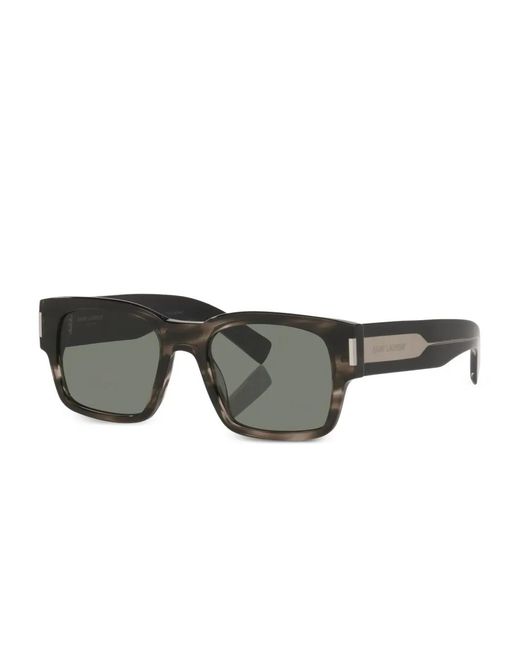 Saint Laurent Gray Sl 617 Rectangle-Frame Sunglasses for men