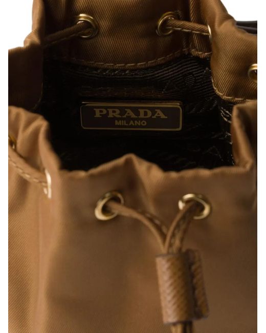 Prada Metallic Mini Icon Re-Nylon Bag Charm