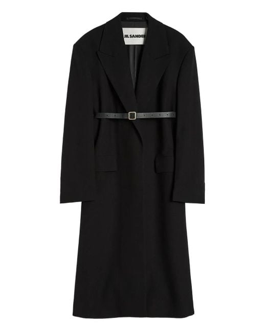 メンズ Jil Sander ダブルコート Black