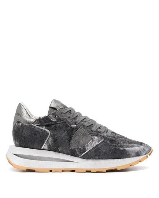 Philippe Model Gray Tropez Haute Sneakers