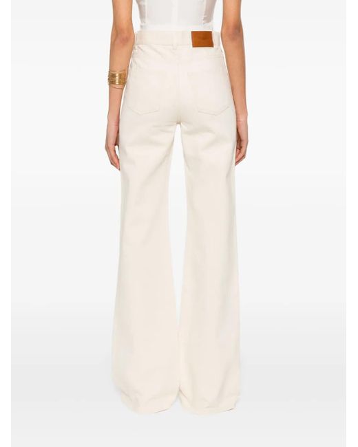 Vaqueros con parche del logo Chloé de color White