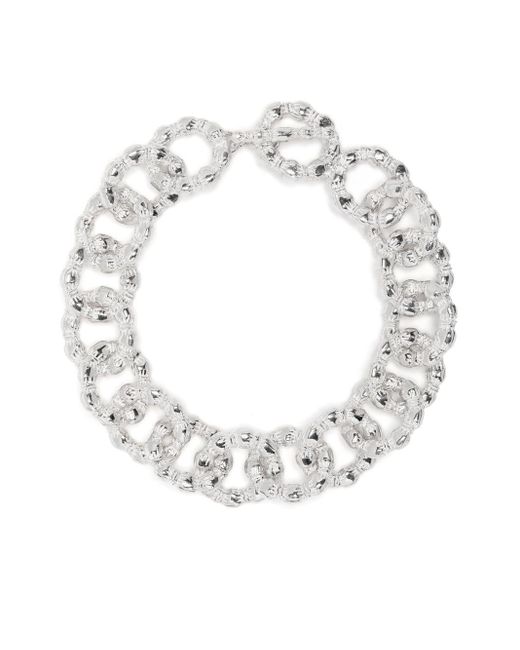 Bleue Burnham White Nature Knows Best Oversize-chain Bracelet for men