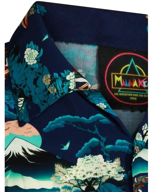 Mauna Kea Blue All-Over Print Shirt for men
