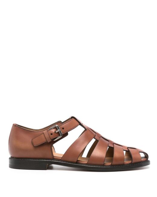 Church's Brown Hove Leather Sandals for men