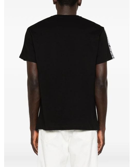 Versace Jeans Couture Black Logo-Detail T-Shirt for men