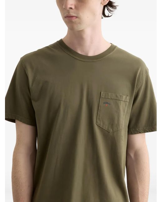 Noah NYC Green Core-Logo T-Shirt for men