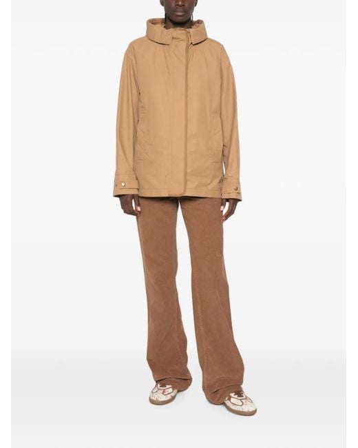 Moncler Natural Veste À Patch Logo