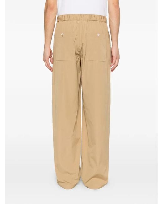 Jil Sander Natural Wide-Leg Tie Belt Pants for men