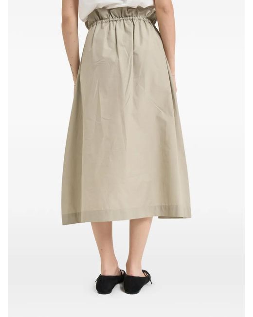 Liu Jo Natural Drawstring Paperbag-Waist Skirt