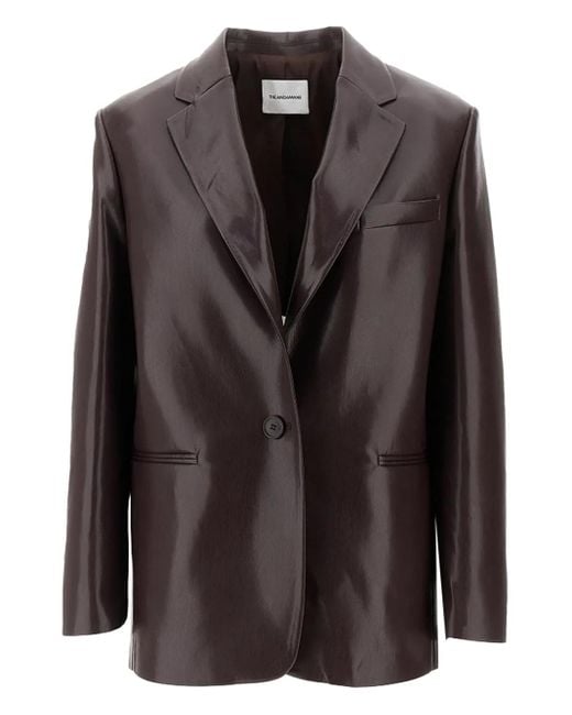 ANDAMANE Black Single-Button Blazer