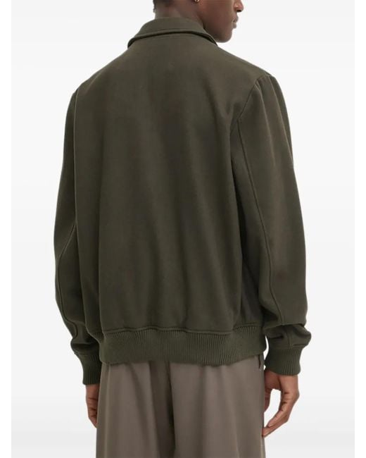Les Deux Green Buttoned Patch-Pocket Jacket for men