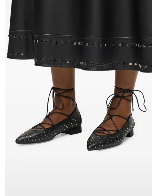 Karl Lagerfeld Black Kerrie Ballet Flats