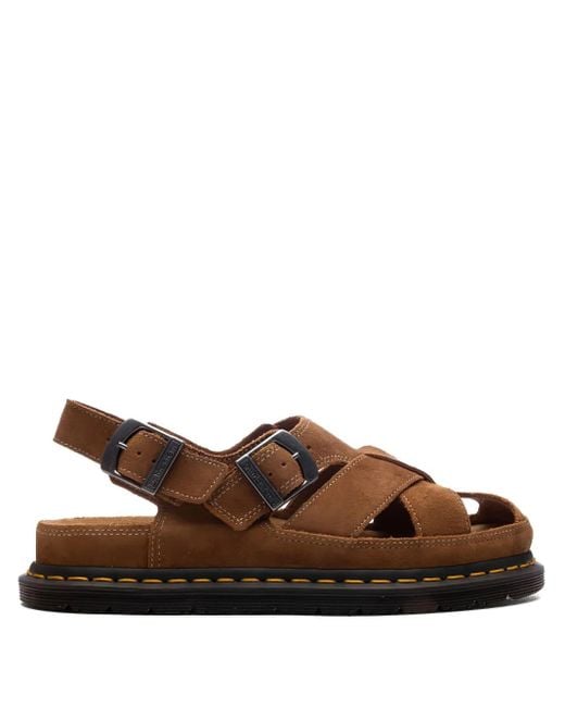 Mules En Daim À Boucles Dr. Martens pour homme en coloris Brown