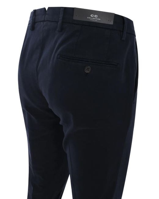 Corneliani Blue Slim-Cut Tailored Trousers for men
