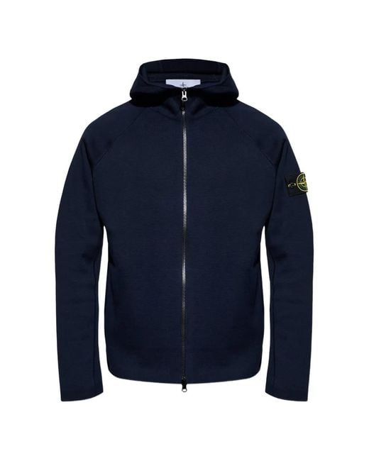 STONE  青 ジップアップパーカー Stone Island メンズ ブルー ジップアップ パーカー 【公式通販】