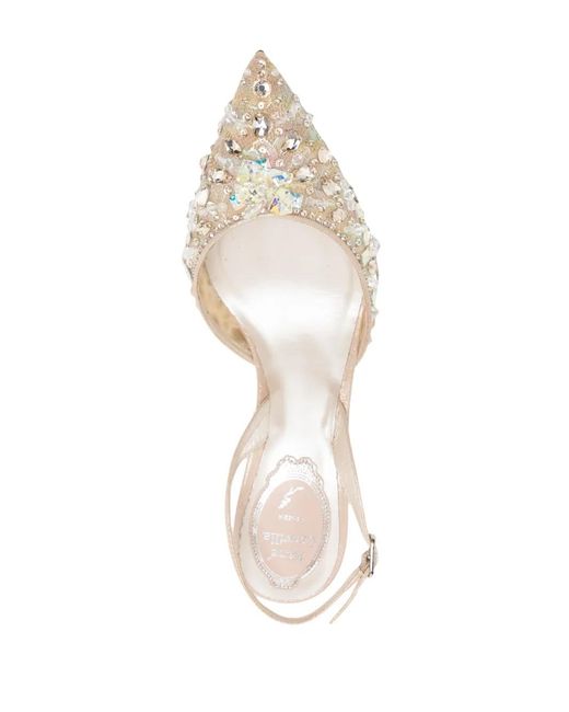 Rene Caovilla Natural Chandelier 70Mm Leather Pumps
