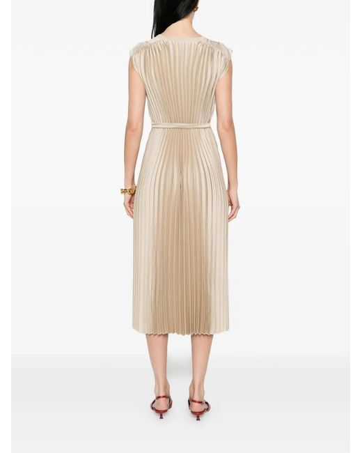 Joseph Natural Volta Gathered Tie Belt Dress