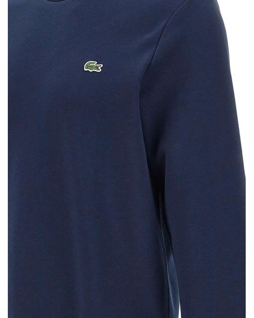 Lacoste Blue Cotton Sweatshirt for men