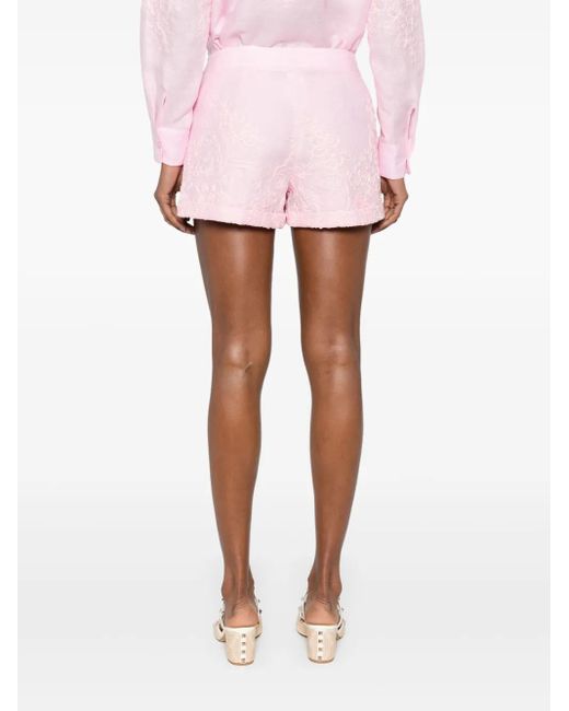 Ermanno Scervino フローラル ショートパンツ Pink