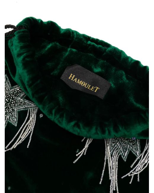 HAMOULET Green Hamsa Tote Bag