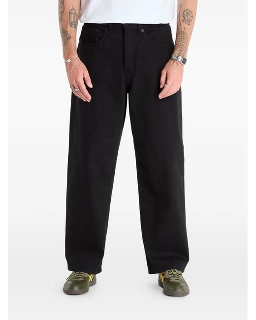 Vans Black Check-5 Straight-Leg Jeans for men