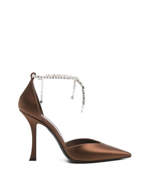 Jimmy Choo White Stevie Heeled Pumps