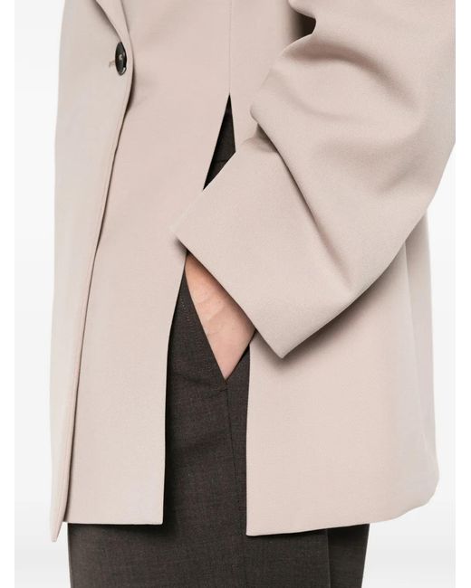 Jil Sander Natural Double-Breasted Jacket