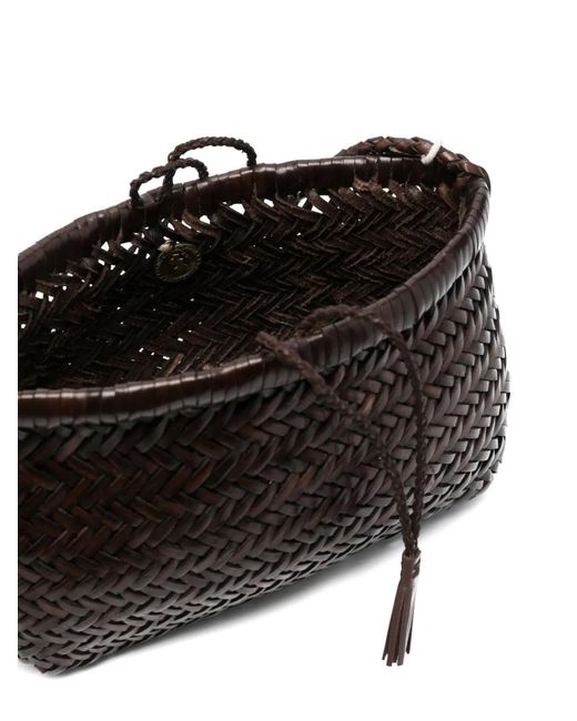 Dragon Diffusion Black Minsu Woven-Design Cross Body Bag
