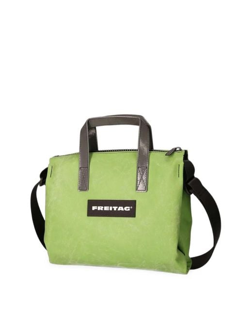 Freitag Green Ruby Logo-Patch Tote Bag for men