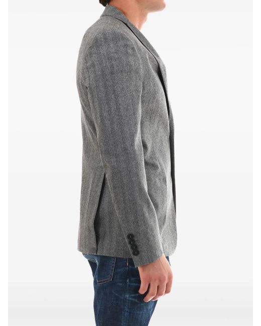 Tonello Gray Wool Blazer for men