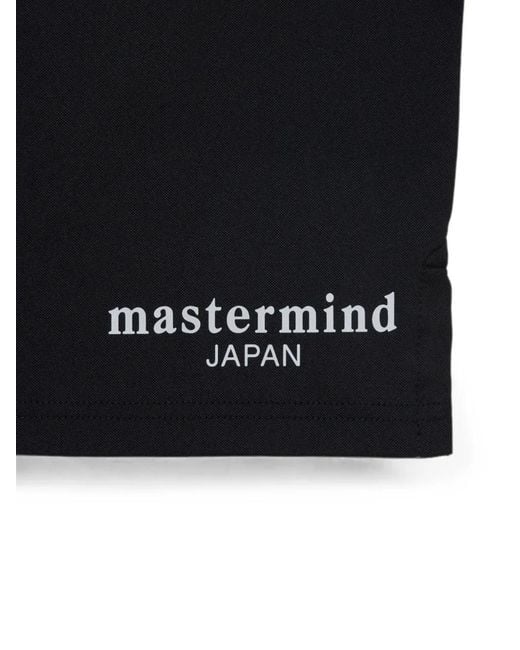 Mastermind Japan Black Skull-Print Long-Sleeve T-Shirt for men