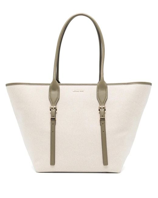 Michael Kors White Moore Tote Bag
