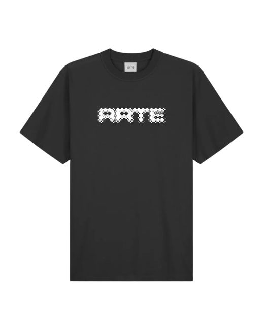 T-Shirt Con Logo di Arte' in Black da Uomo