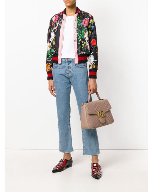 Gucci gg marmont medium top handle bag clearance
