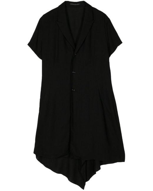 Camisa asimétrica con solapas de muesca Y's Yohji Yamamoto de color Black