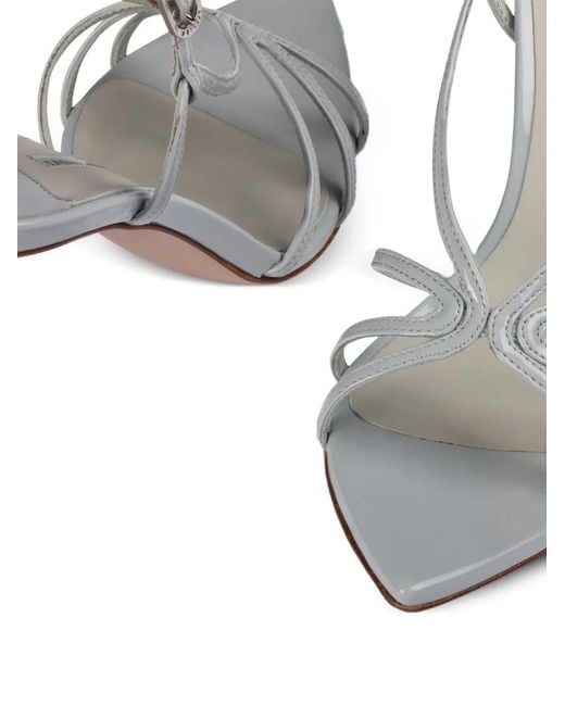 Le Silla White Eugenie Heeled Sandals