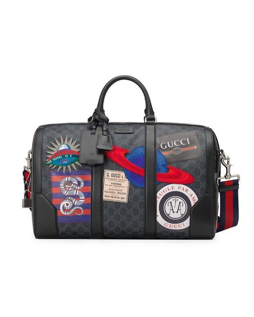 Gucci Black Night Courrier Soft GG Supreme Carry-on Duffle for men