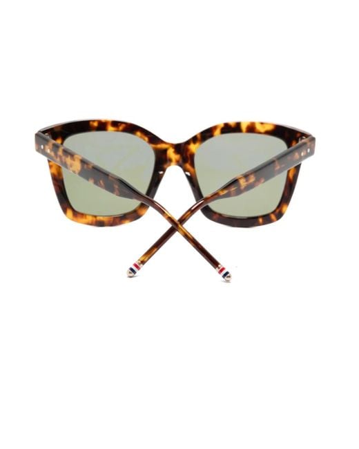 Thom Browne Brown Butterfly-Frame Sunglasses