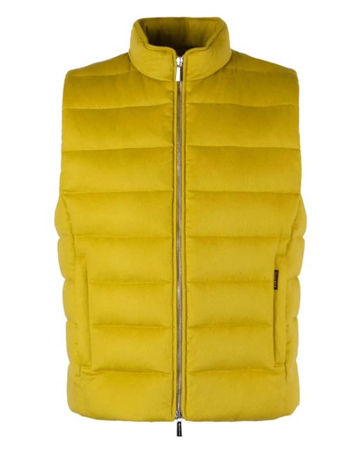 Moorer Yellow Oliver Gilet for men