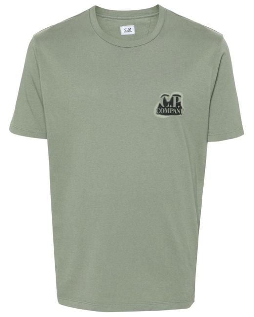 C P Company T-Shirt mit British Sailor-Print in Green für Herren