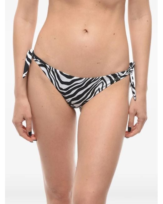 Karl Lagerfeld Pink Side-Tie Bikini Bottoms