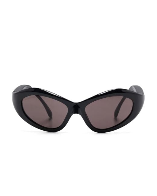 Balenciaga Gray Orbit Cat Sunglasses